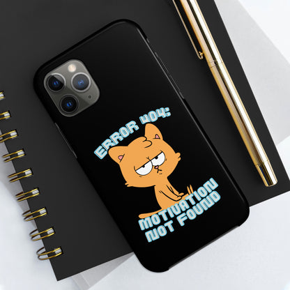 Motivation Not Found Tough Phone Cases, Case-Mate